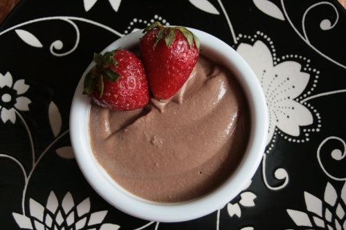 Healthy Chocolate Mousse with Strawberries by Aileen Cox Blundell - Ardkeen Quality Food Store