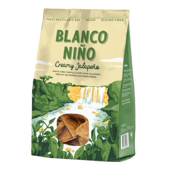 Blanco Nino Creamy Jalapeno White Corn Tortilla Chips 170g