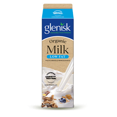 Glenisk Organic Milk Low Fat 1ltr