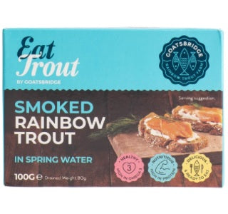 Goatsbridge Smoked Rainbow Trout in Spring Water 100g Ardkeen