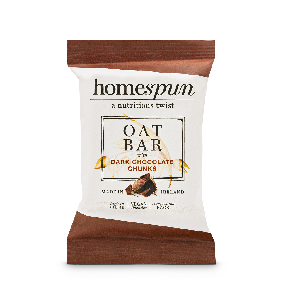 Homespun Dark Chocolate Oat Bar 50g