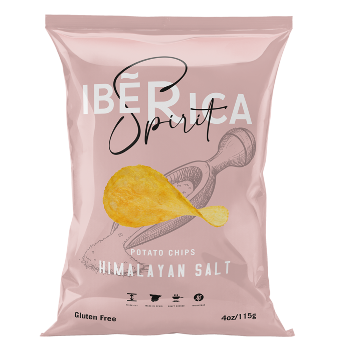 Iberica Spirit Himilayan Salt Potato Chips Gluten Free 115g