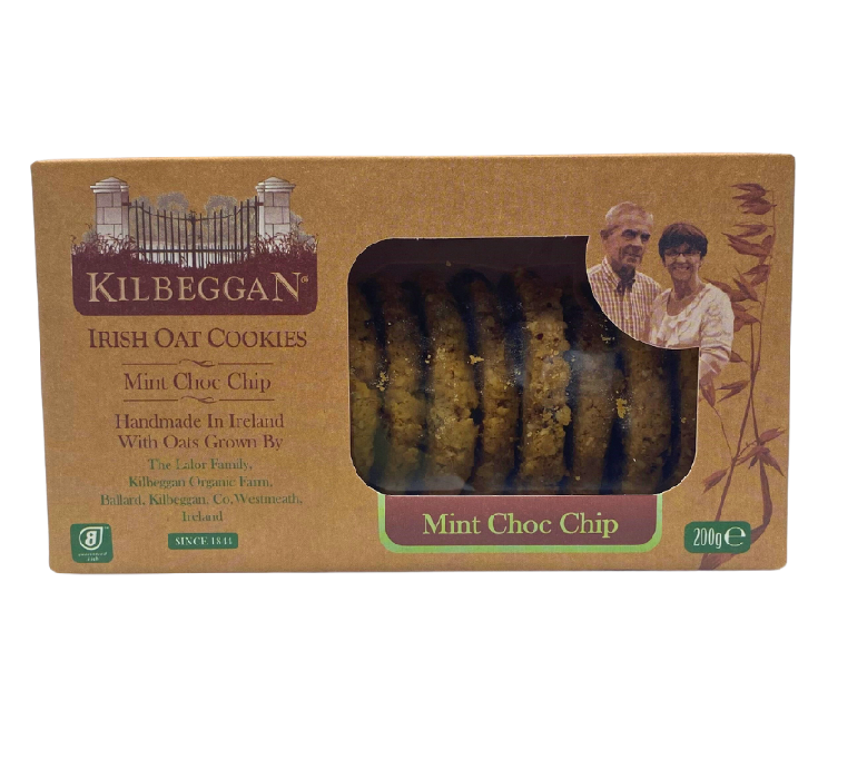 Kilbeggan Irish Oat Cookies Mint Choc Chip 200g