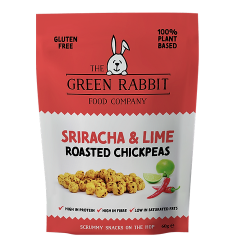 The Green Rabbit Sriracha &amp; Lime Chickpeas 60g