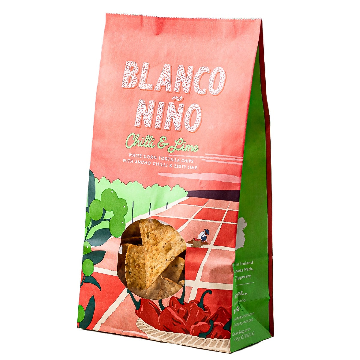 Blanco Nino Chilli &amp; Lime White Corn Tortilla Chips with Ancho Chilli &amp; Zesty Lime 170g