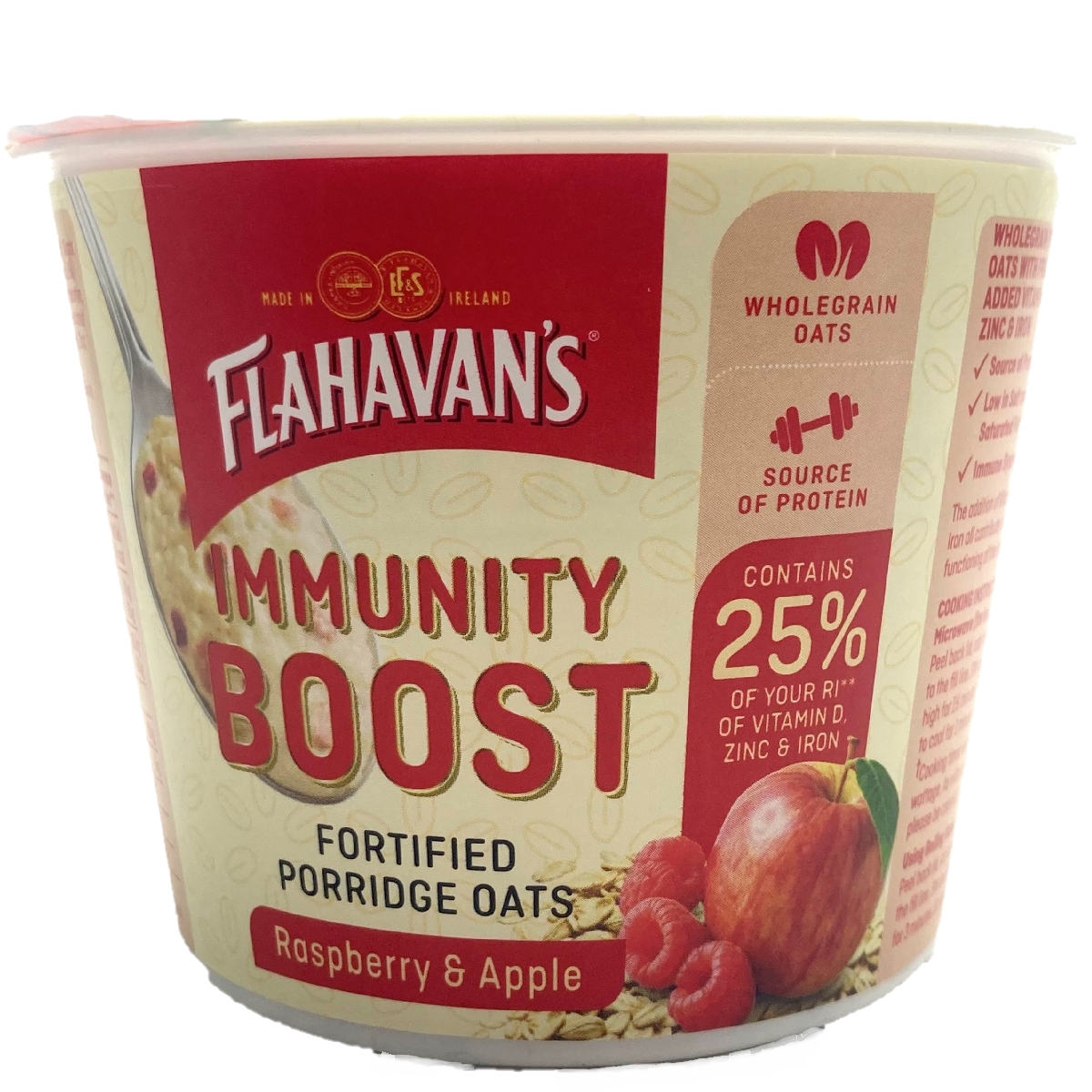 Flahavan&#39;s Immunity Boost Raspberry &amp; Apple Porridge Oats 46g