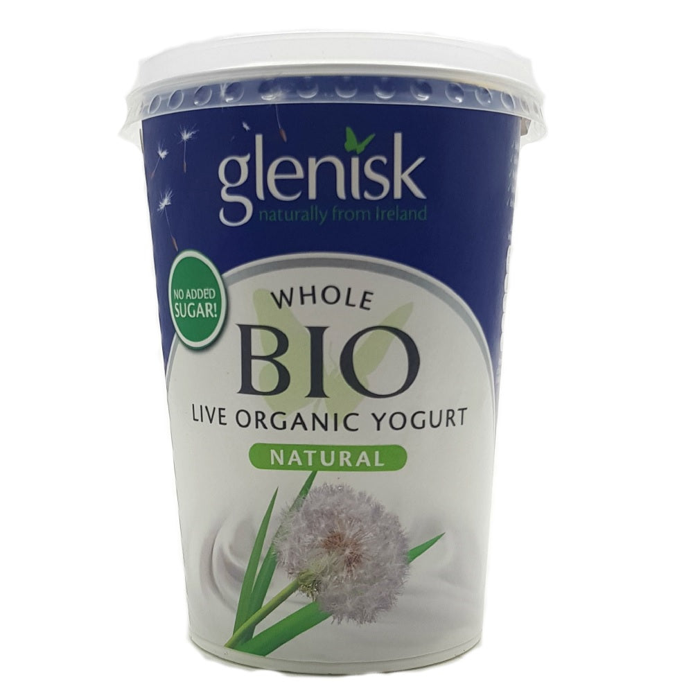 Glenisk Bio Whole Organic Yogurt Natural 500g