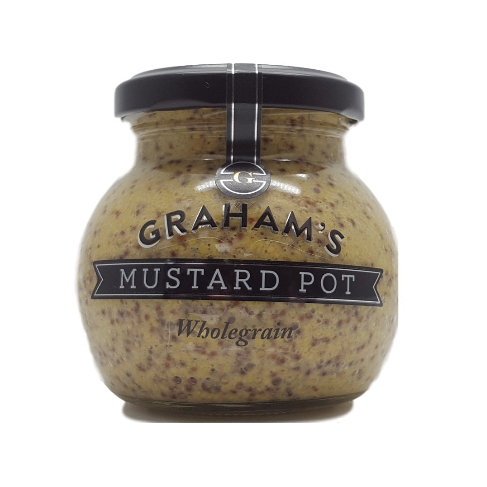 Graham&#39;s Mustard Pot Wholegrain 215g