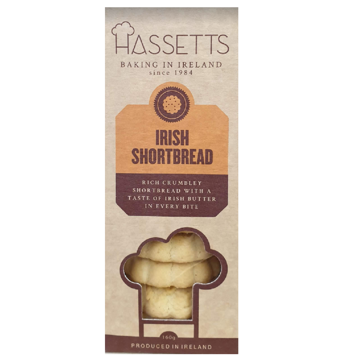 Hassetts Irish Shortbread 160g