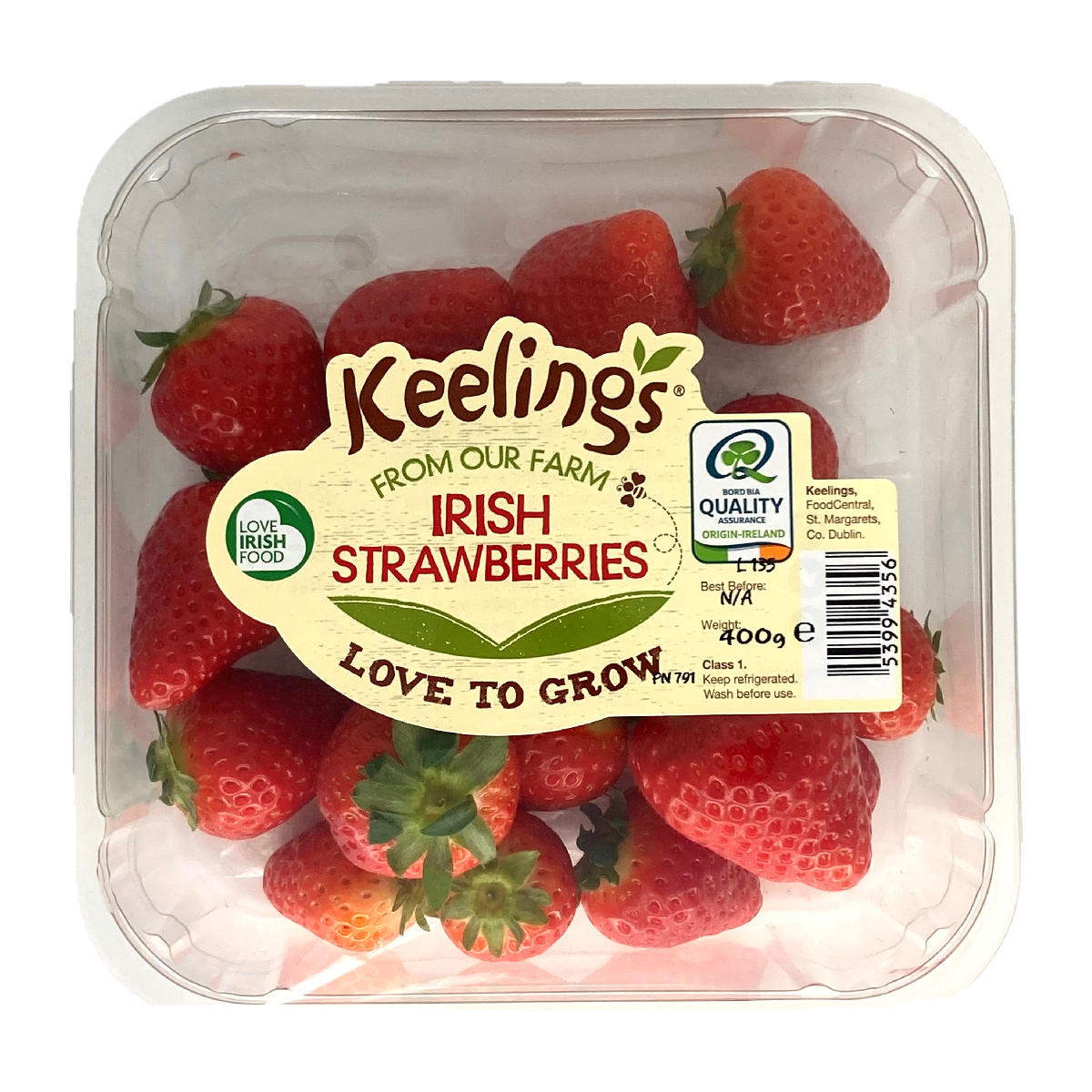 Keelings Irish Strawberries 400g