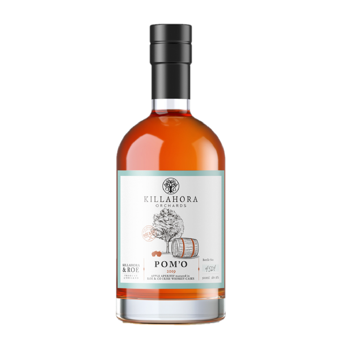 Killahora Pom’O, Roe &amp; Co cask matured Limited Edition 500ml