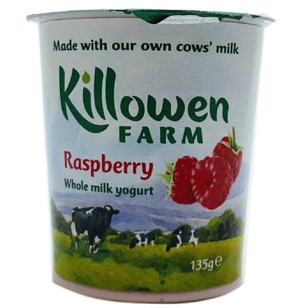 Killowen Farm Whole Milk Yogurt Raspberry 135g Ardkeen Quality Food Store