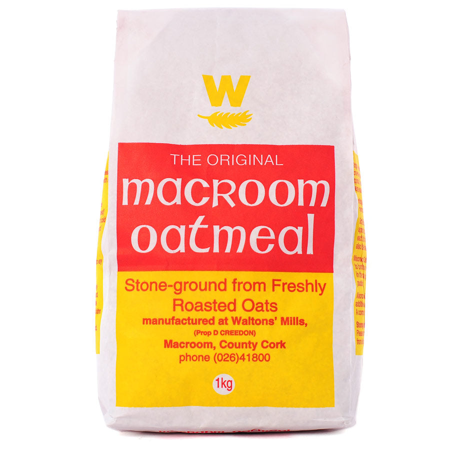 Macroom Oatmeal Stone-ground from Freshly Roasted Oats 1kg