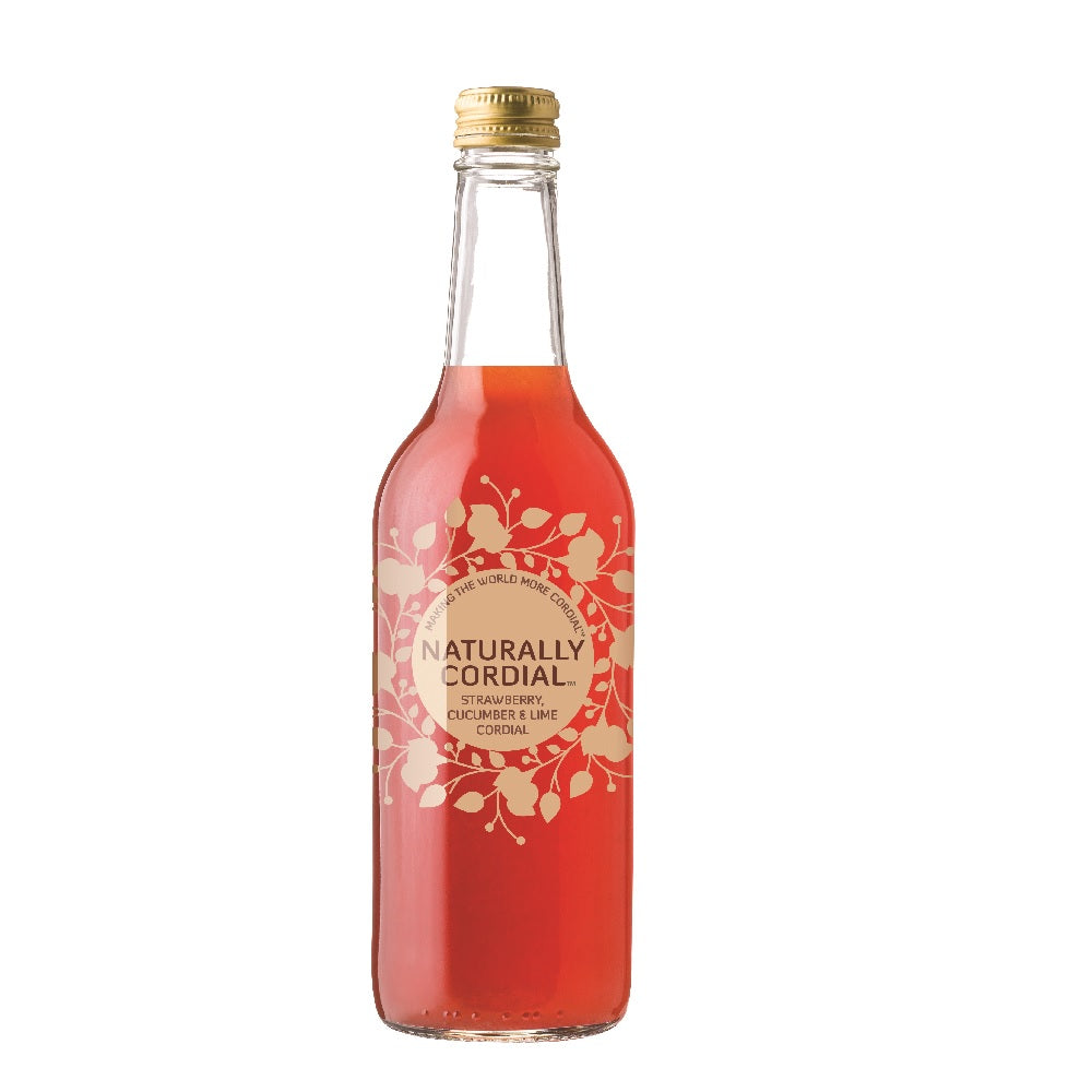 Naturally Cordial Strawberry Cucumber and Lime 500ml