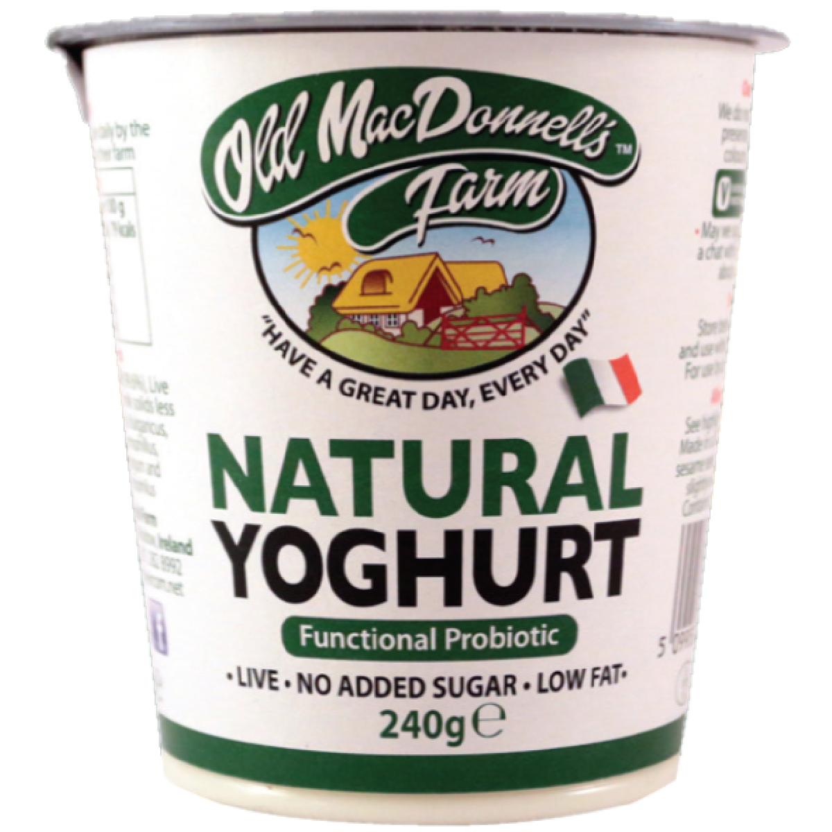 Old Macdonnell&#39;s Farm Natural Yoghurt 240g