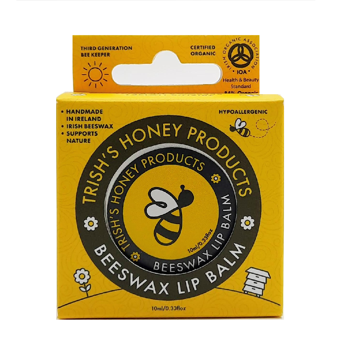 Trish&#39;s Honey Products Beeswax Lip Balm 10ml