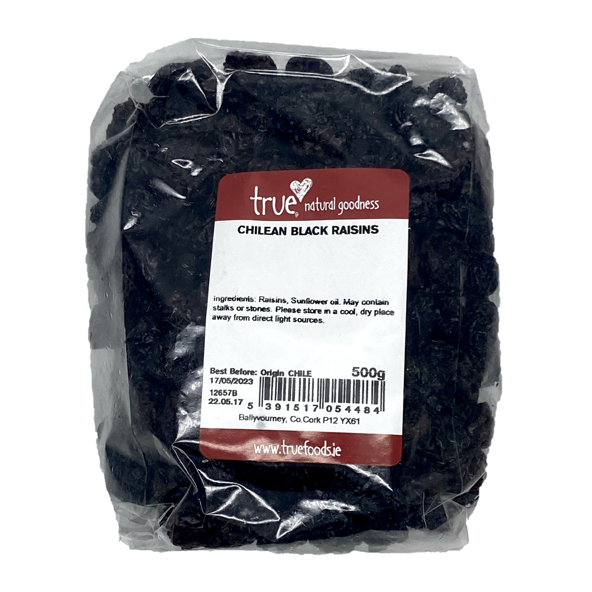 True Natural Goodness Chilean Black Raisins 500g