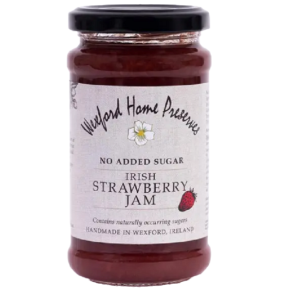 Wexford Home Preserves No Added Sugar Irish Strawberry Jam 260g