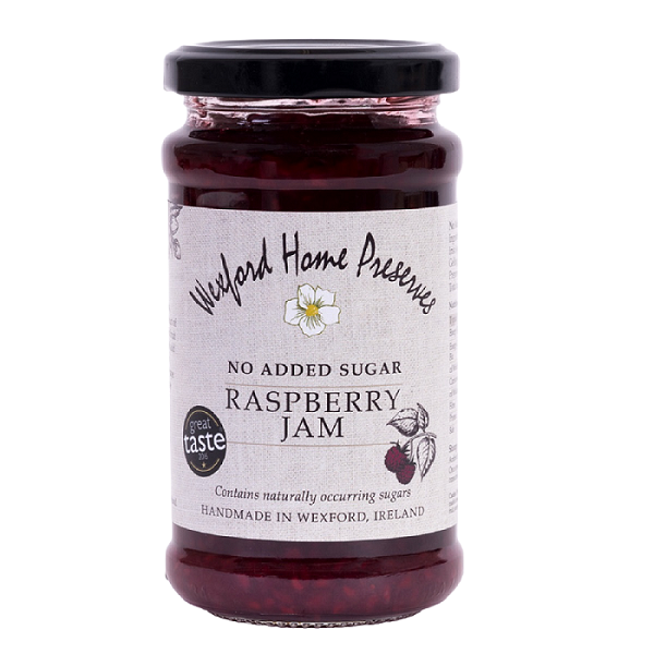 Wexford Home Preserves No Added Sugar Raspberry Jam 260g