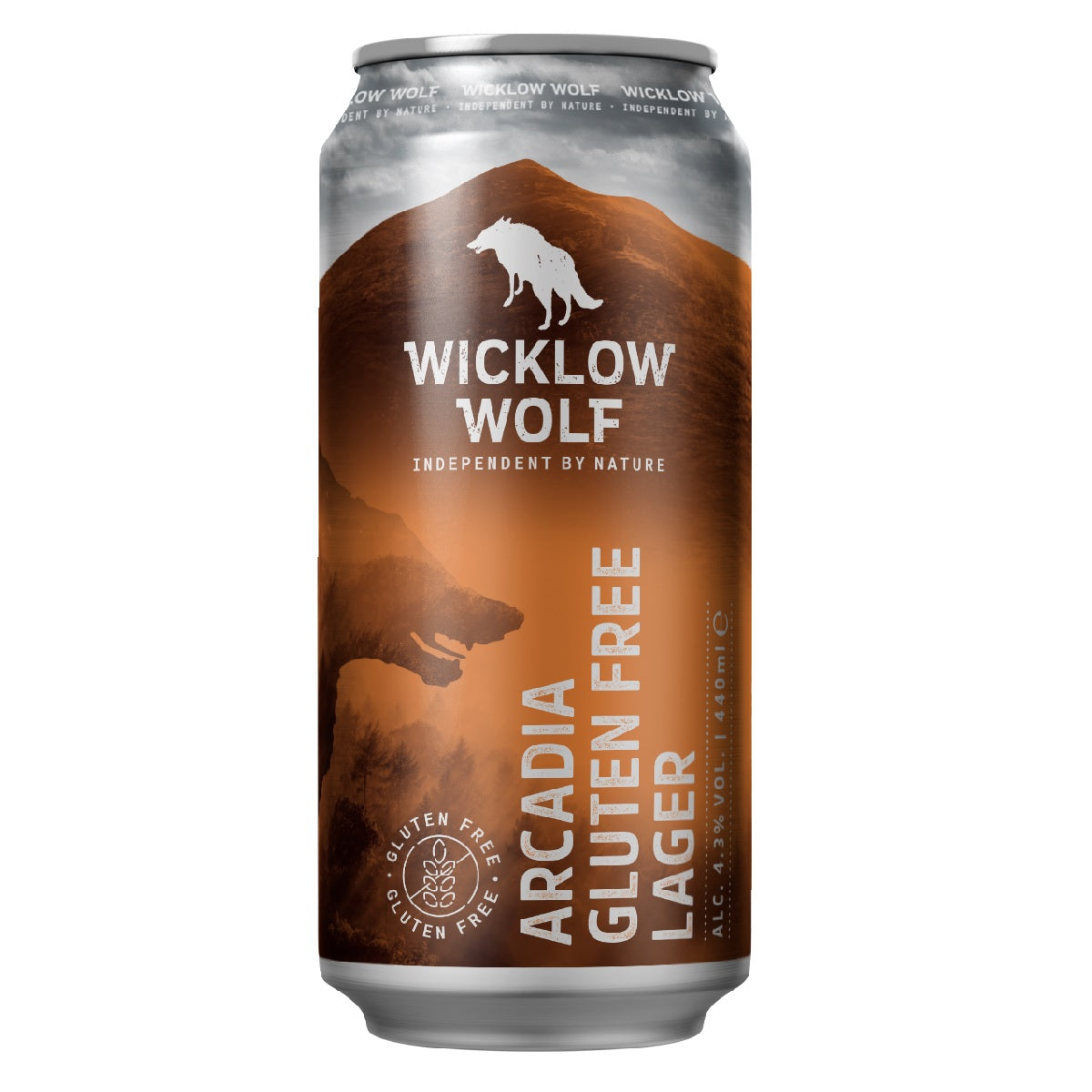 Wicklow Wolf Arcadia Gluten Free Lager 440ml