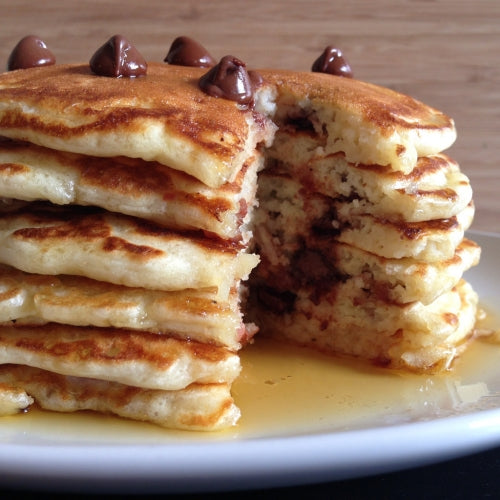 Chocolate Chip Buttermilk Pancakes by Durrow Mills