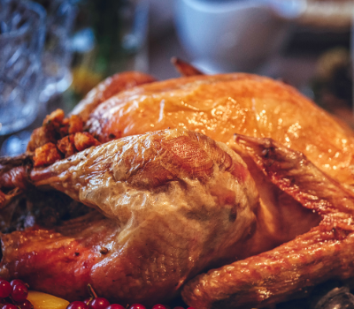 Perfectly Roasted Old-fashioned Turkey with herb stuffing by Michael Quinn
