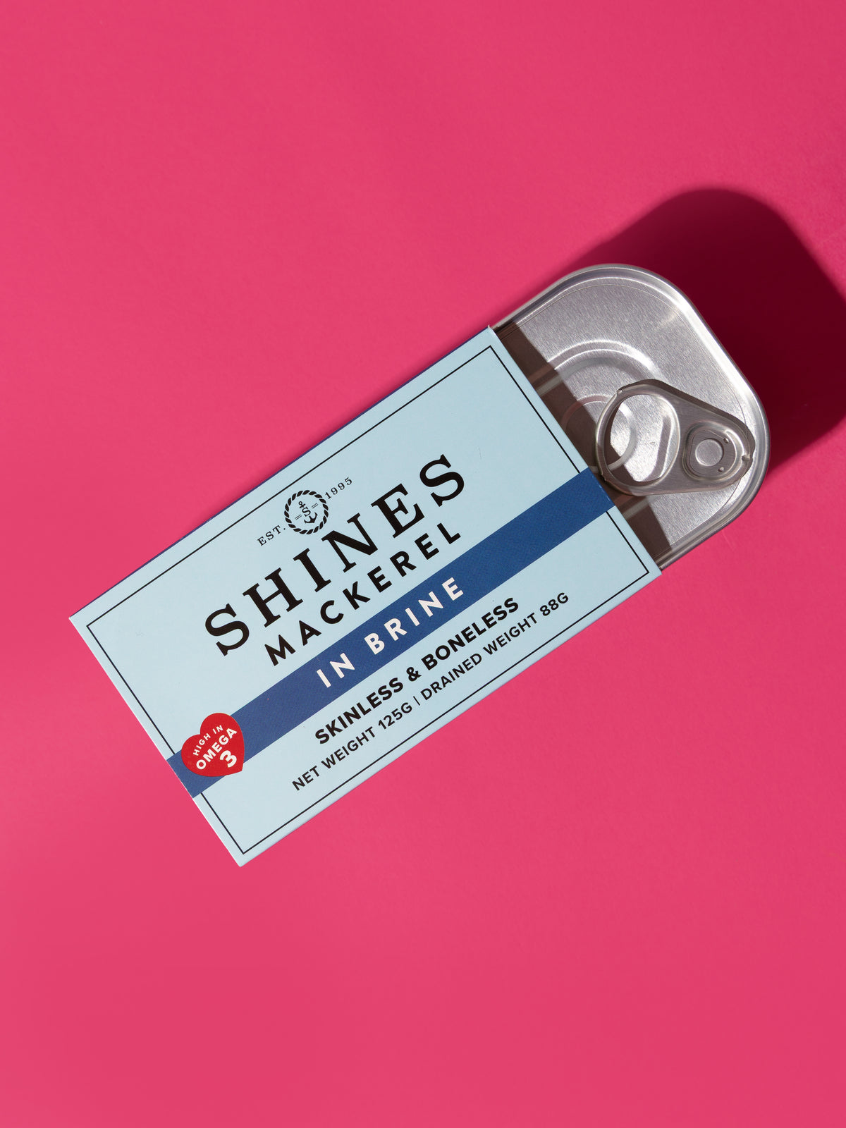 Shines Mackerel in Brine 125g