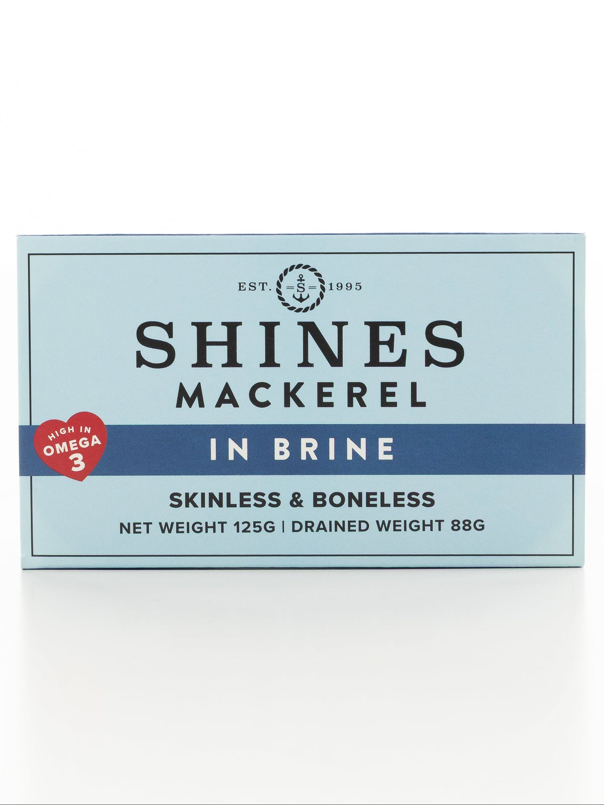 Shines Mackerel in Brine 125g