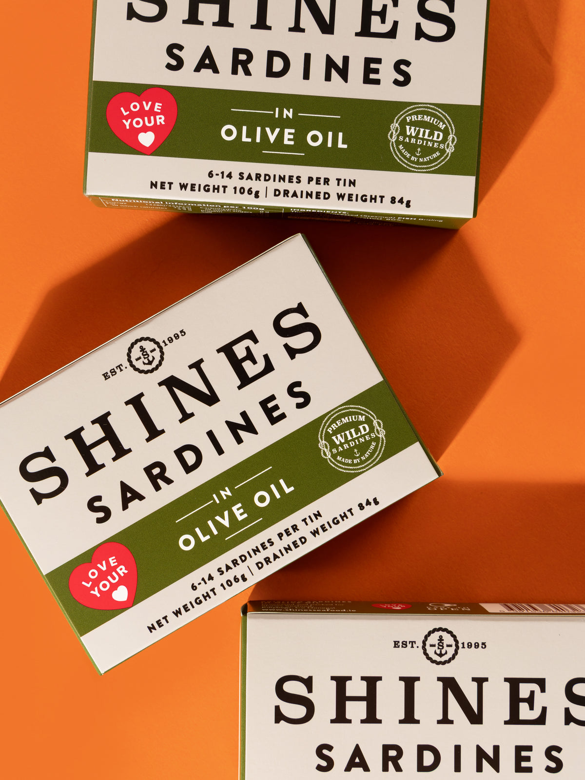 Shines Wild Irish Sardines in Olive Oil 106g