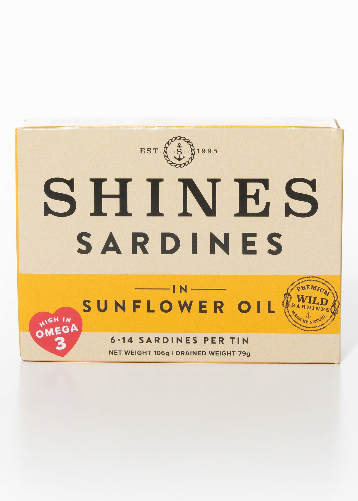 Shines Irish Sardines in Sunflower Oil 106g