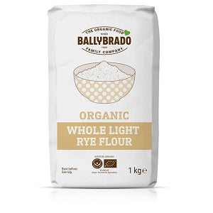 Ballybrado Organic Whole Light Rye Flour 1kg