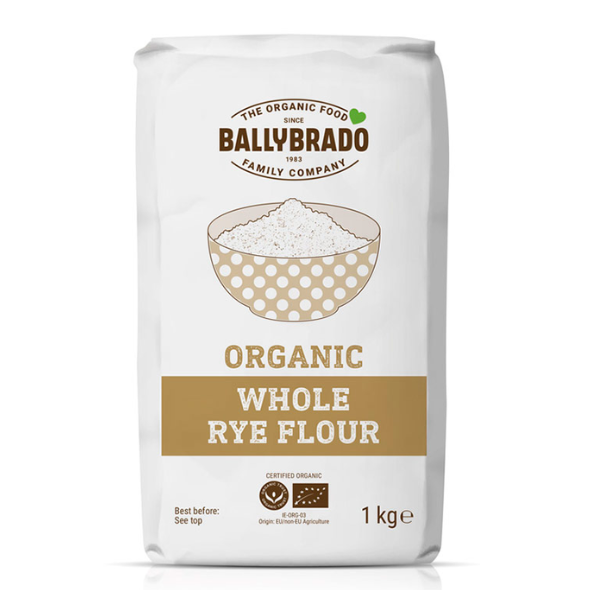 Ballybrado Organic Whole Rye Flour 1kg
