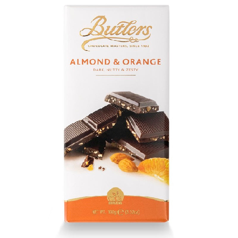 Butlers Almond &amp; Orange Dark Chocolate Bar 100g