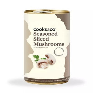 Cooks&amp;Co Seasoned Sliced Mushrooms 345g