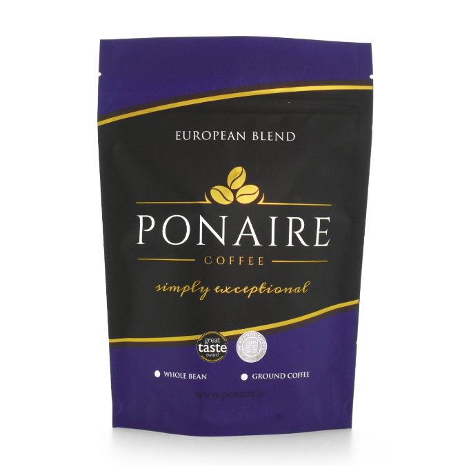 Ponaire Coffee European Blend Whole Bean 250g