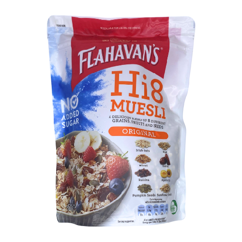 Flahavan&#39;s Hi8 Muesli Original No Added Sugar 450g
