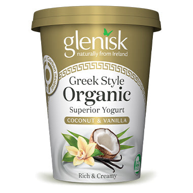 Glenisk Greek Style Organic Superior Yogurt Coconut Vanilla 450g glenisk-greek-style-organic-superior-yogurt-coconut-vanilla-450g