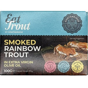 Goatsbridge Smoked Rainbow Trout in Extra Virgin Olive Oil 100g