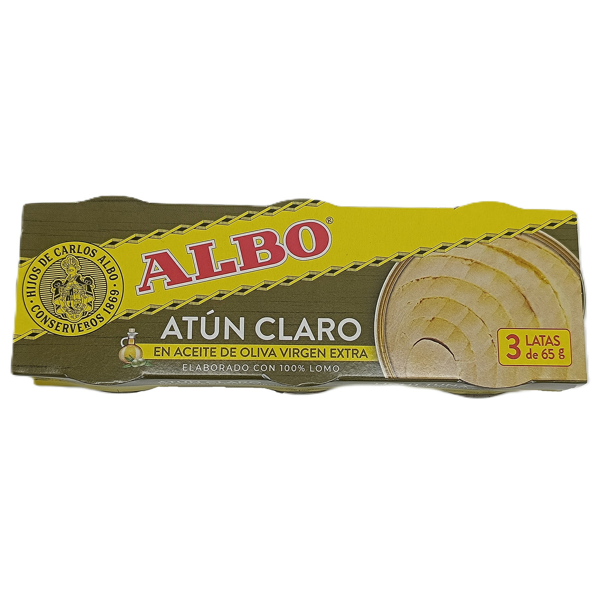 Albo Atun Claro Ex Vir Olive Oil 3x65g