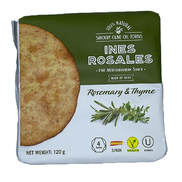 Ines Rosales Savoury Olive Tortas Rosemary &amp; Thyme 120g