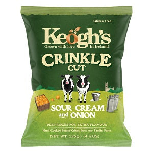 Keogh s Crinkle Cut Sour Cream Onion 125g Ardkeen Quality Food Store Keogh s Crinkle Cut Sour Cream Onion 125g Ardkeen Quality Food Store