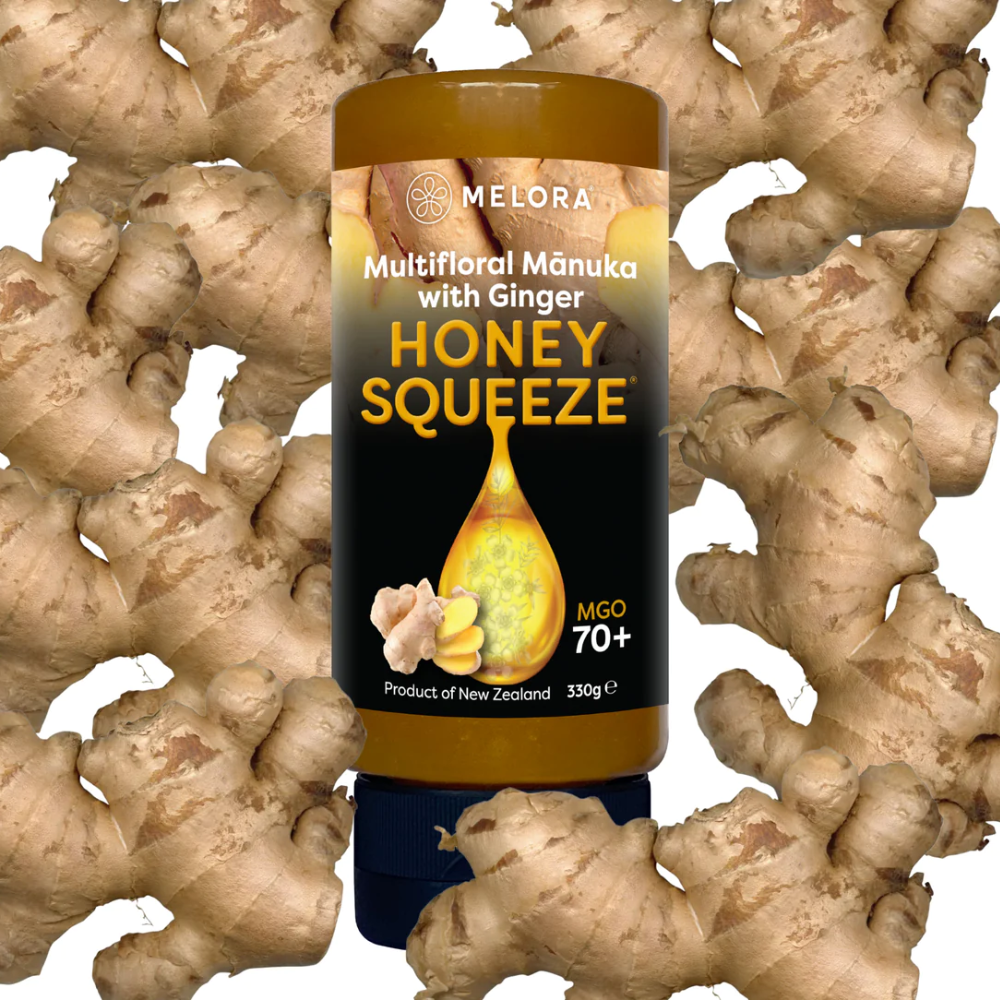 Melora Multiflora Manuka Honey with Ginger MGO 70+ 330g