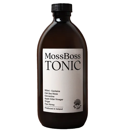 Moss Boss Tonic raw honey, clementine, &amp; ginger 500ml