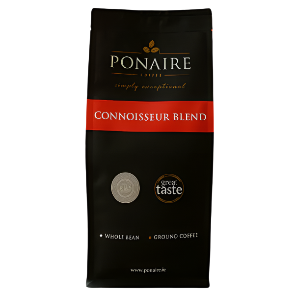 Ponaire Connoisseur Blend coffee package on a white background