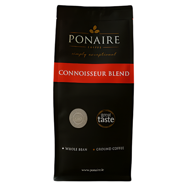 Ponaire Connoisseur Blend coffee package on a white background