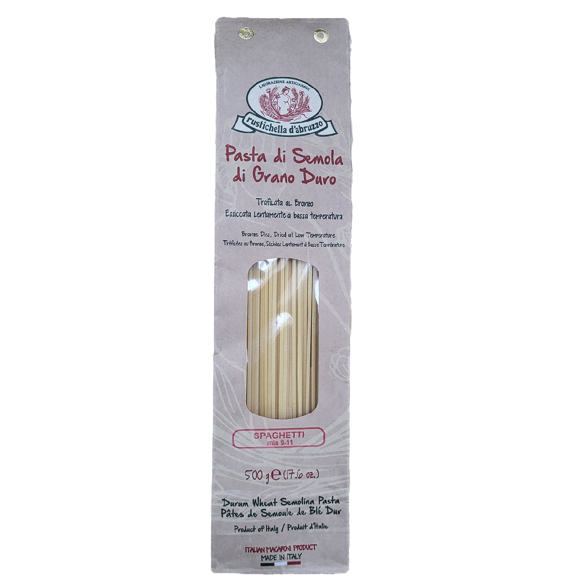 Rustichella d&#39;Abruzzo Spaghetti Durum Wheat Semolina Pasta 500g