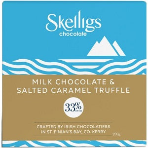 Skelligs Chocolate Milk Chocolate & Salted Caramel Truffles 200g