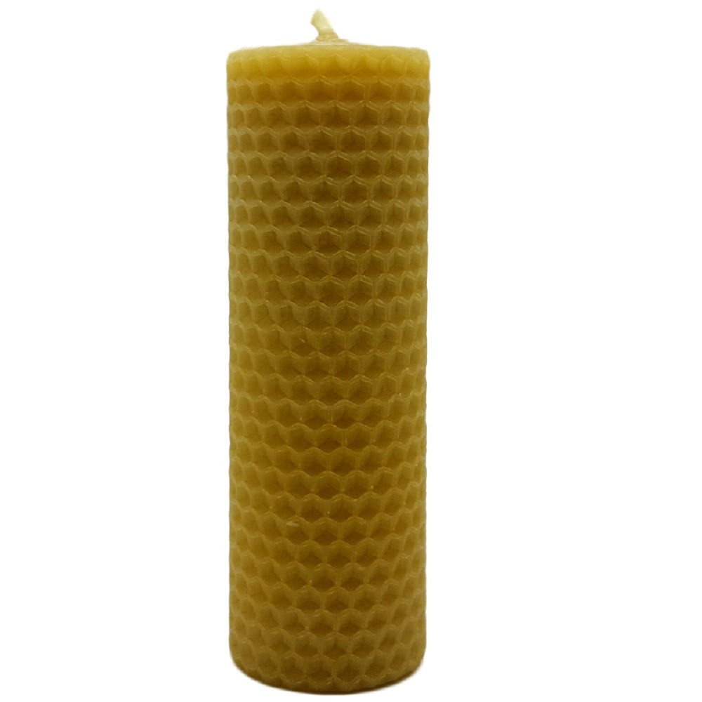 Trish&#39;s Honey Products Hand Rolled Beeswax Candle 6 to 7 hours