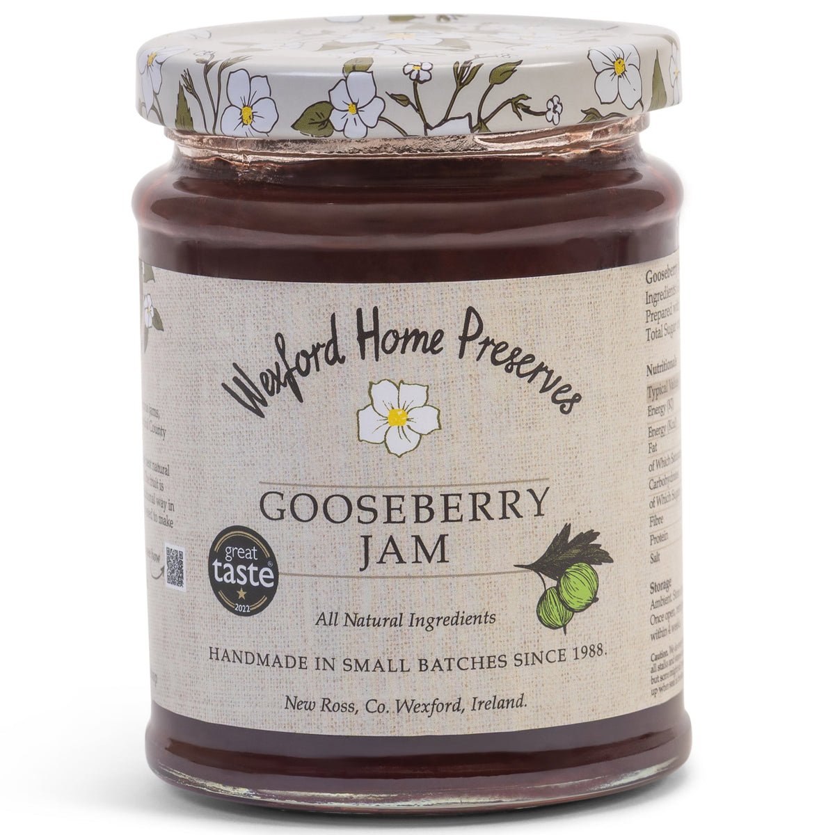 Wexford Home Preserves Irish Gooseberry Jam 340g