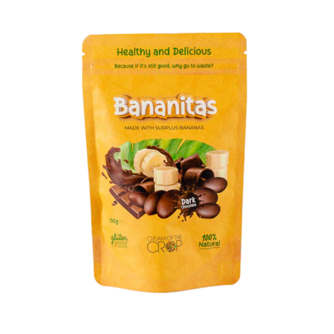 Cream Of The Crop Dark Chocolate Bananitas 130g